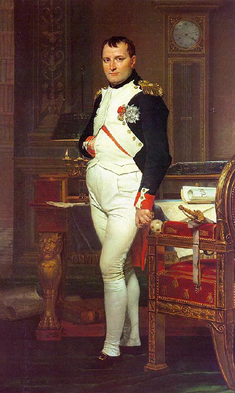 Jacques-Louis  David Napoleon in his Study oil painting picture